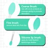 2 Pcs Lip Scrub Brush Silicone Exfoliating Lip Brush Tool