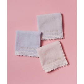 Maison de Fleur Handkerchief Towel, Underlace Towel, Handkerchief, Women's, light pink
