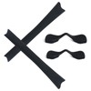 Alphax Black Replacement Nosepieces & Earsocks Rubber Kits for Oakley