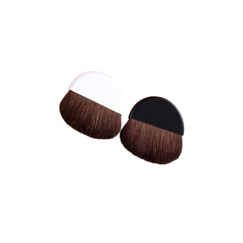 FOMIYES 2sets Professional Makeup Brush Blush Brush Set Portable Horsehair