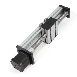 Yeebyee 150mm Effective Stroke Length Linear Rail Guide Ballscrew SFU1605 with Nema 17 Stepper Motor for CNC Router Machine Parts X Y Z Linear Stage Actuator (Size:150mm)