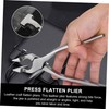 LALAFINA Professional Side Flush Pliers Steel Flat-Nose Pliers for Leather