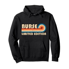 BURSE Surname Retro Vintage 80s 90s Birthday Reunion Pullover Hoodie