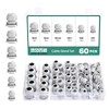 Faankiton Pack of 60 Cable Glands Waterproof Adjustable Cable Glands