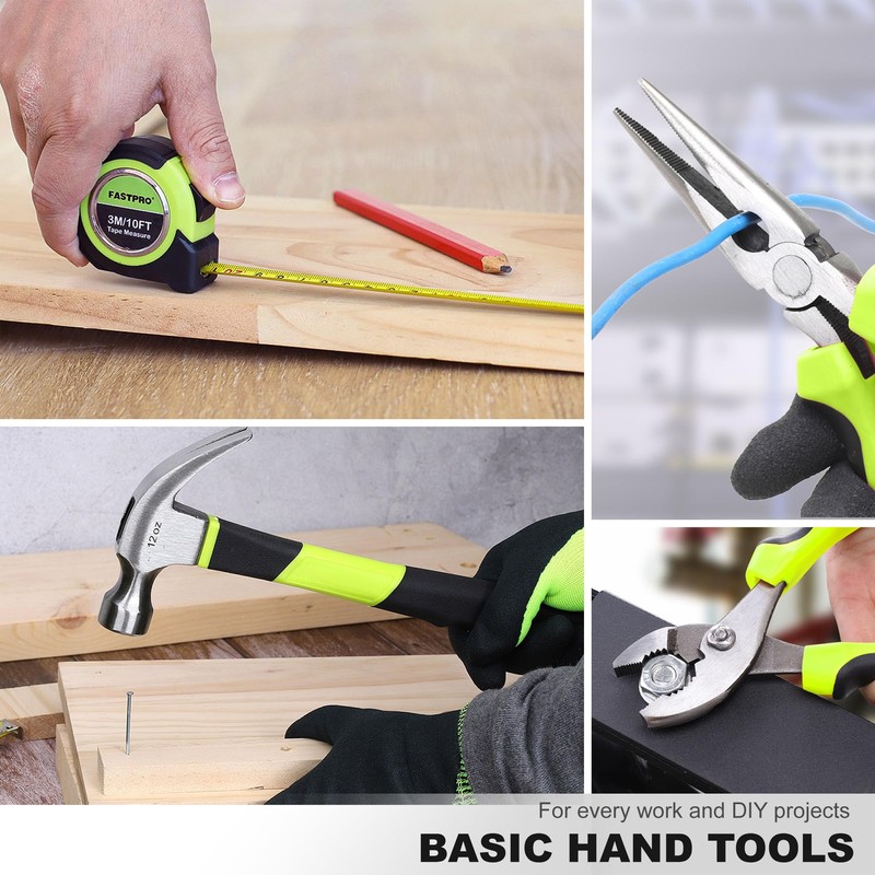 FASTPRO 177-Piece 20V Cordless Lithium-ion Drill Driver and Home Tool
