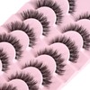 FARRED Cat Eye Lashes Natural Eyelashes Short Wispy Lash Strips