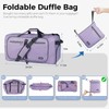 Fmeida 65L Duffle Bag with Shoes Compartment, Foldable Travel Duffel