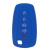 LemSa 2pcs 5 Buttons Silicone Smart Key Fob Cover Remote