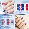 XEAOHESY 112 Pieces 8 Sheets Independence Day Nail Polish Strips