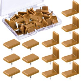 Maitys Plastic Drawer Glides and Slides Drawer Stoppers for Dresser Tack for Repairing Dressers, Square and L Shape(90 Pieces)
