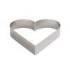 Decora Stainless Steel Shape Heart, Silver, 25 x 25 x