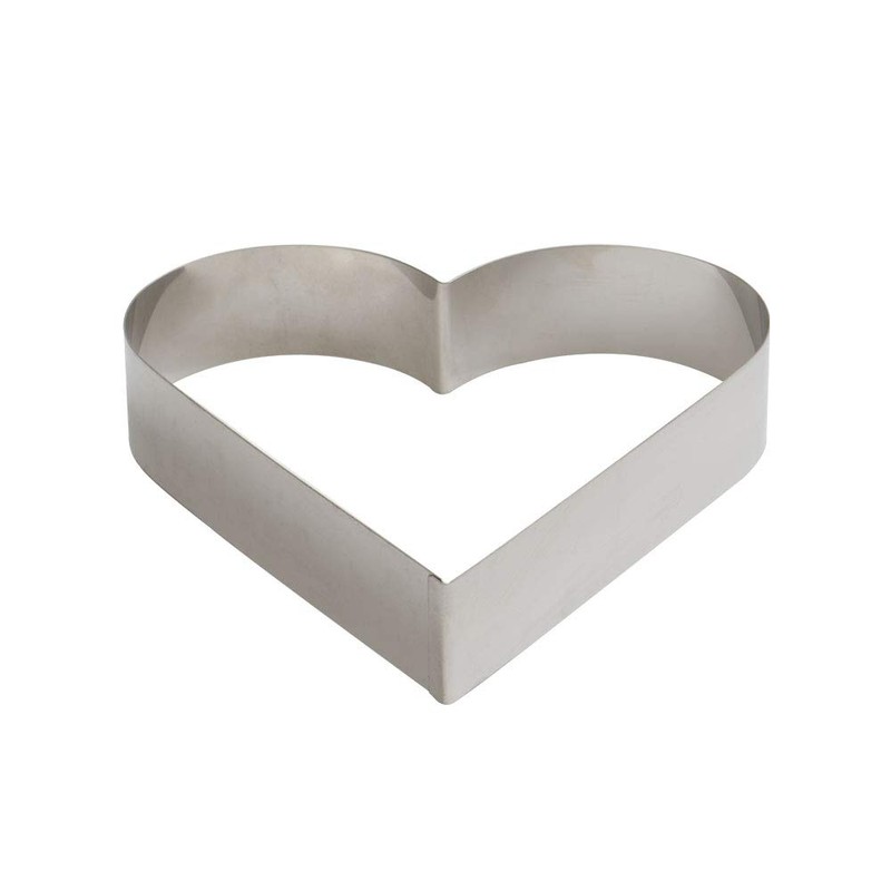 Decora Stainless Steel Shape Heart, Silver, 25 x 25 x