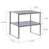 NEX Metal Kitchen Shelf Organizer for Cabinet Counter Cupboard Pantry,