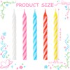 70 Pack 3500 Count Birthday Candles Bulk Multicolored Spiral Candles