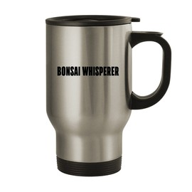 Bonsai Whisperer - 14oz Stainless Steel Travel Mug, Silver