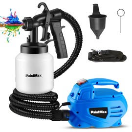Paint Sprayer, 650W High Power HVLP Spray Gun with 3 Patterns & 800ML Detachable Container, Paint Sprayer for House Painting, Home Interior and Exterior, Furniture, Fence, Walls, Cabinet, Ceiling