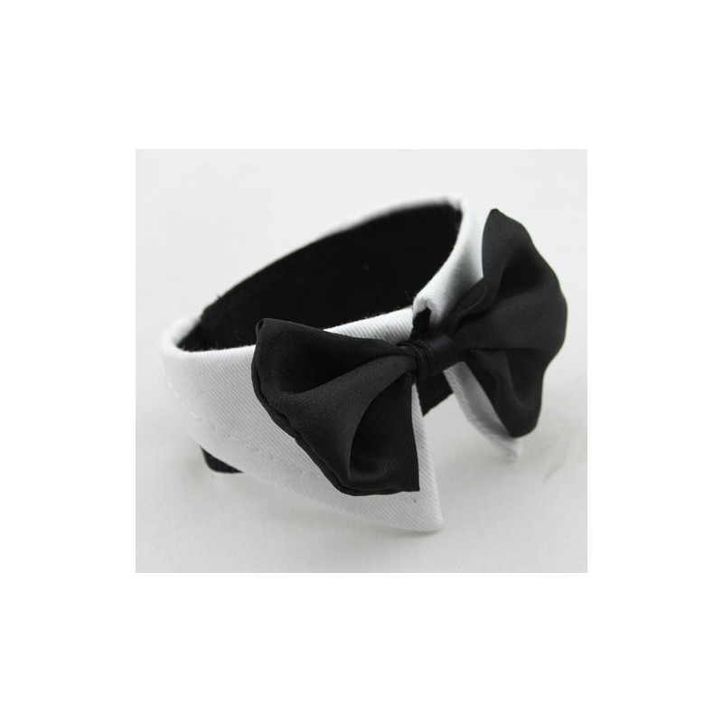 Doggie Style Store White Black Bow Tie Cat Kitten Pet