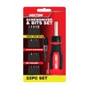 Dekton 22pc Ratchet Screwdriver Set | Includes Precision Bits, Magnetic