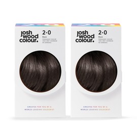 Josh Wood Colour Permanent Colour 2.0 (Black) Celebrity-approved, ammonia-free, Leaves hair super shiny and hydrated with 100% grey hair cover