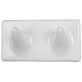 Ceramic Double Wash Cloth Hook Tile Niche Shelf