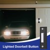 Lighted Doorbell Button, Wall Mounted Doorbell Switch with LED Light,