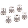 GOTOH String Bushings for Guitar, Set of 6, Nickel (PTLB-1N)