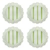 Juliska Cabana Stripe Melamine Dessert/Salad Plate Set/4 - Seagrass