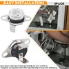 KSD201 70-0°C Microwave Thermostat Thermal Fuse for GE, Fits Thermostat