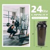 CREAWELLAY 3 Pack Protein Shaker Bottle, 24 oz Protein Shaker