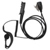 G Shape Earpiece PU Cable Walkie Talkie Earpiece with Mic