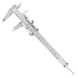 QWORK® Vernier Caliper, High Precision Vernier Caliper 6"/150mm, 0.05mm/1/128" Tolerance Caliper with Locking Screw for Versatile Measurements