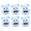 Factory Direct Craft Miniature Light Blue Flocked Teddy Bears |