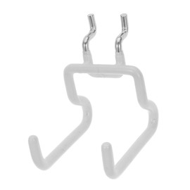 SHINEOFI Heavy Duty Pegboard Hook Versatile Wall Organizer for Tools Garage Workshop Easy Installation Adaptable Design Spacing White Wall Accessory