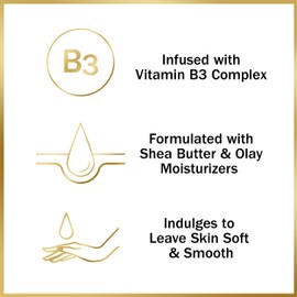 Olay Moisture Outlast Ultra Moisture Shea Butter Beauty Bar with Vitamin B3 Complex, 3.75 oz, (Pack of 6)