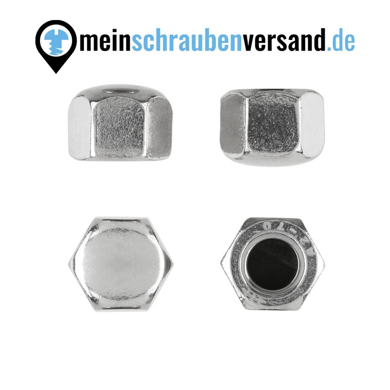 meinschraubenversand.de - Hexagonal Cap Nuts M16 Pack of 10 DIN