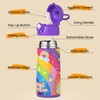 Ntswasd Boys Insulated Water Bottle with Covered Pop-Up Straw,16 oz