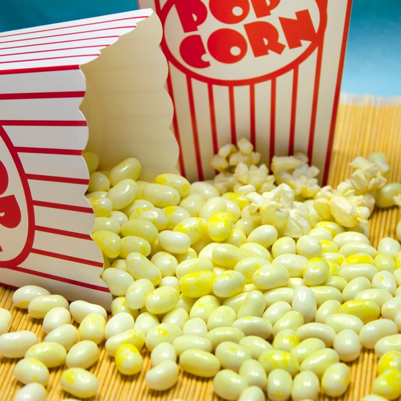 Buttered Popcorn Jelly Beans Party Favor Boxes, Mini Box Movie