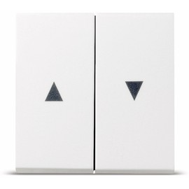 Gira 029403 Rocker Switch with Arrow Symbol System 55, Pure White