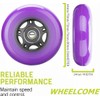 WHEELCOME Inline Skate Wheels with Bearings ABEC-9 and Floating Spacers