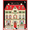 House Advent Calendar Panel 24 Inches From Makower UK Fabric,