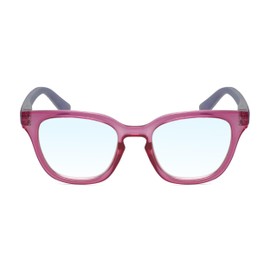 Calabria R860 Blue Light Reading Glasses +3.00 Pink Crystal Holographic Womens Eyeglass Work Gaming Computer Readers w/Case
