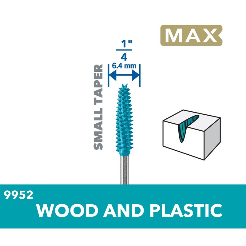 Dremel MAX High Performance (9952DM) Power Carving Bit, Stainless Steel