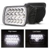 Unbranded Pair 5x7" 7x6" LED Headlights For Jeep 84-2001 Cherokee