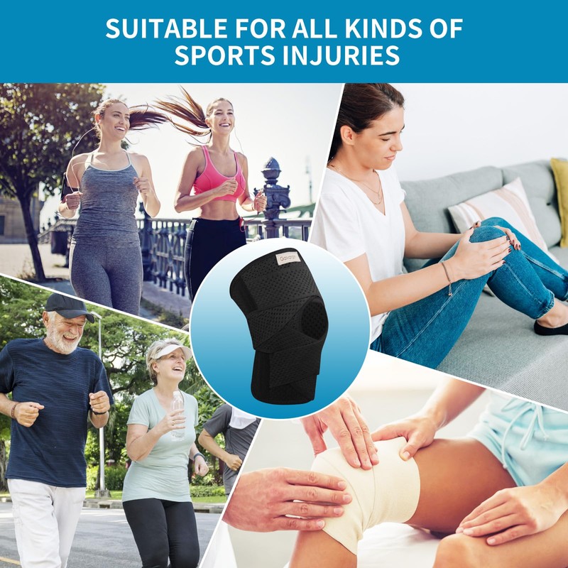 Galvaran Knee Brace with Side Stabilizers for Meniscal Tear Knee