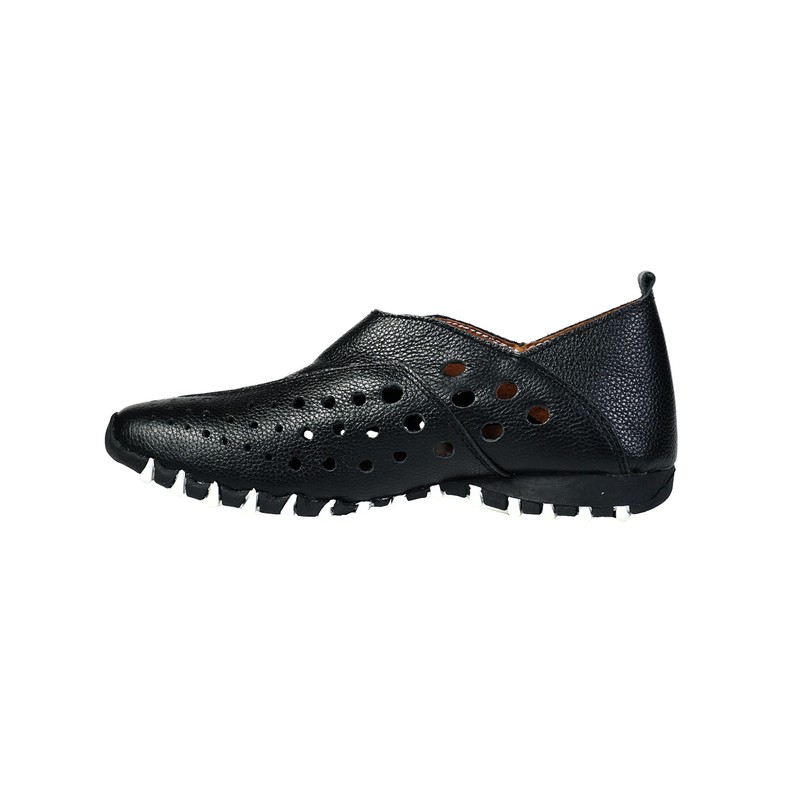 LITFOOT LF9010-3 Comfy Women's Leather Shoes (Black, Numeric_8)