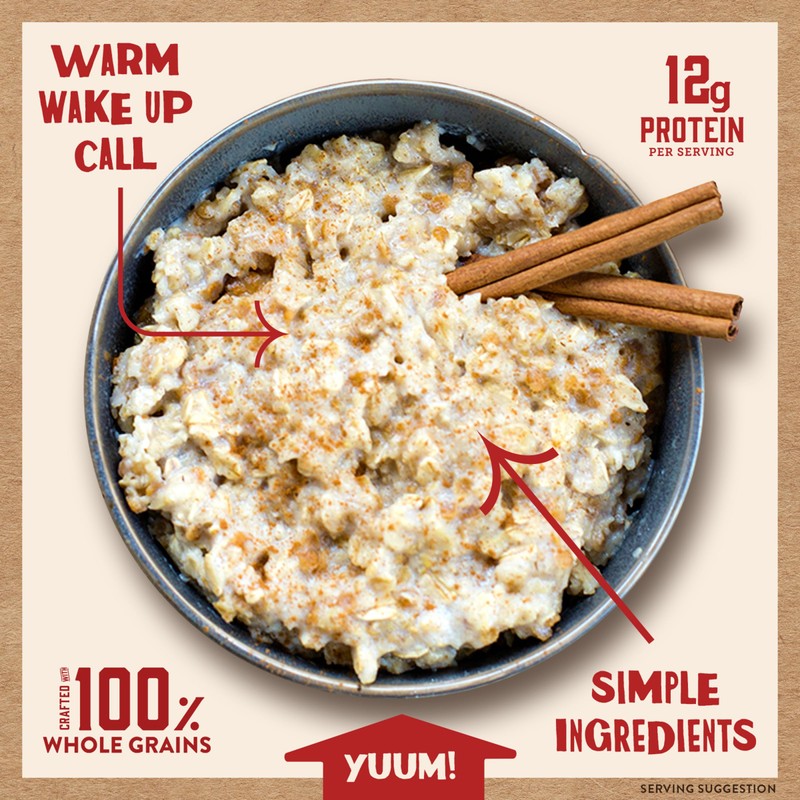 Kodiak Cakes Instant Oatmeal Packets, Apple Cinnamon, High Protein, 100%