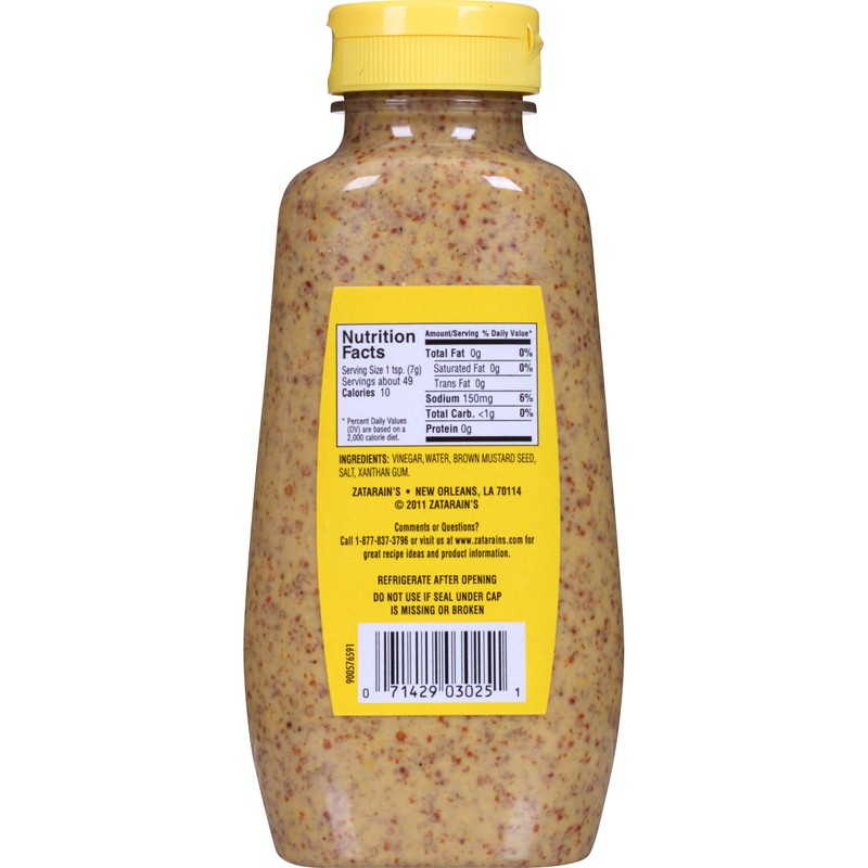 Zatarain's Creole Mustard Squeeze Bottle, 12 OZ (Pack - 6)