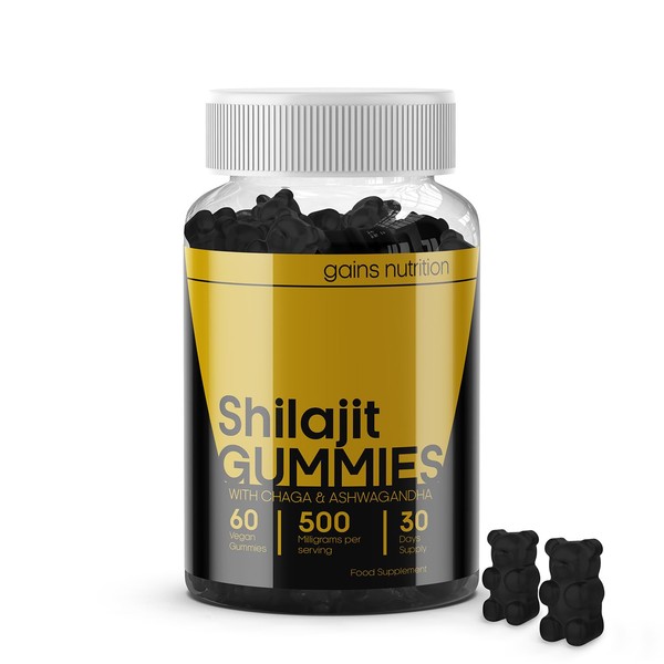 Gains Nutrition GN Shilajit Gummies | 60 High Strength Daily