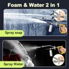 Foam Cannon Dual Connector Accessory, Dual-Mode Foam Spray Attachment for