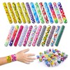 Giraffe Manufacturing 50-Pack Slap Bracelets for Kids – Snap Wristbands